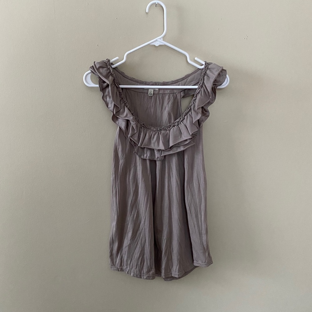 Sleeveless Ruffle Top - Picture 1 of 7